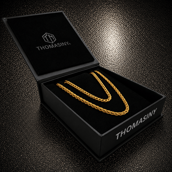 Cubaanse & Tarweketting Cadeauset (goud) - THOMASINY®