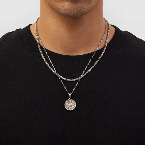 Kompas Cadeauset (zilver) - THOMASINY®