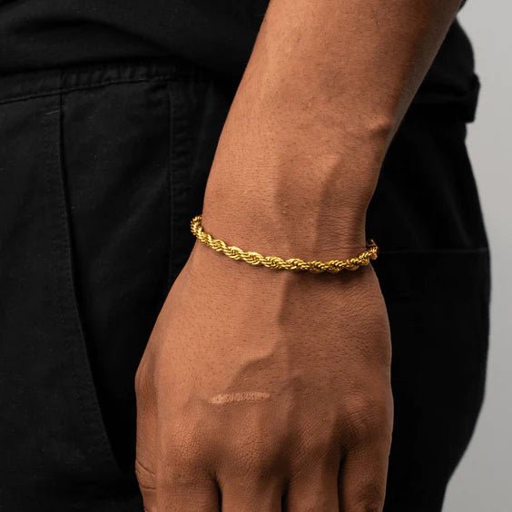 Rope Bracelet 5mm goud - THOMASINY®