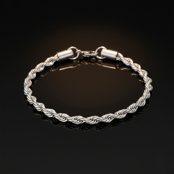 Rope Bracelet 5mm Zilver - THOMASINY®