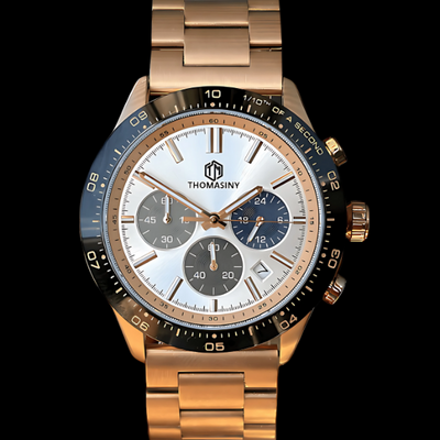 THOMASINY® CHRONOGRAAF ROSEGOLDBLACK