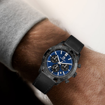 Thomassiny® Chronograph DeepSblue Leder