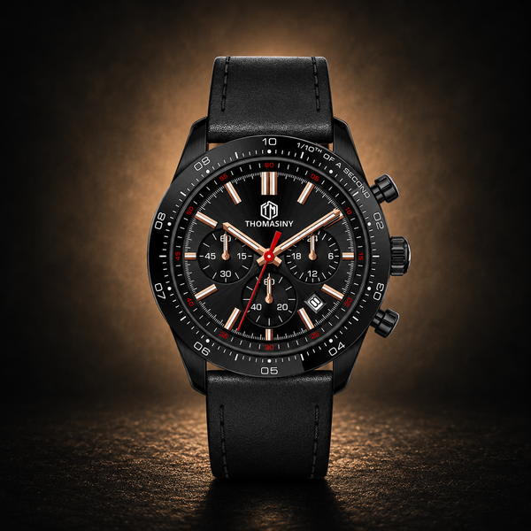 Thomasiny Chrono Lederen Horloge