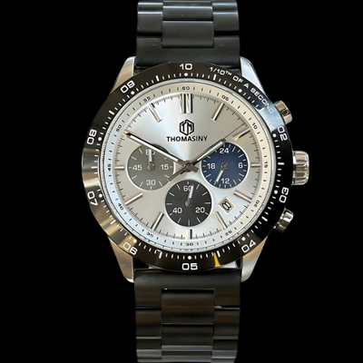 THOMASINY® CHRONOGRAAF SILVER TRICOLORE