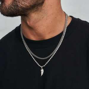 Vleugel + ketting (55cm) / Rope ketting 3mm (50cm)