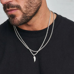 Vleugel + ketting (55cm) / Wheat ketting 3mm (55cm)