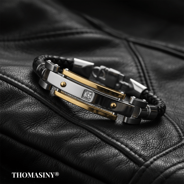 Cristalle Sicuro – Luxe Heren Armband 316L Staal - THOMASINY®
