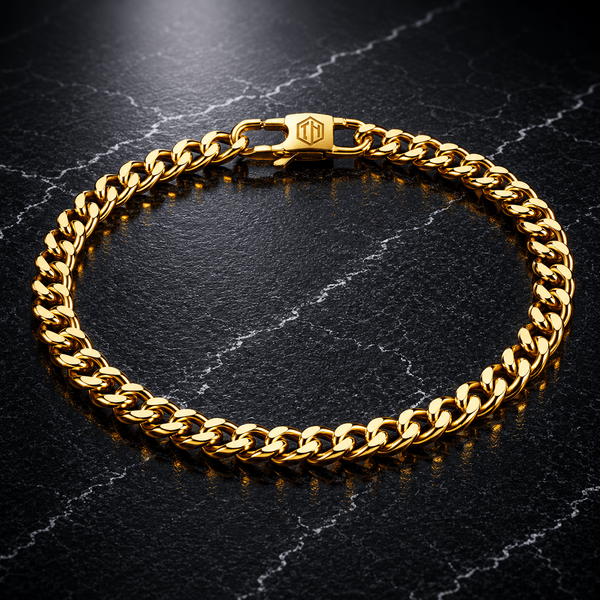 Cubaan armband (goud) 4mm - THOMASINY®