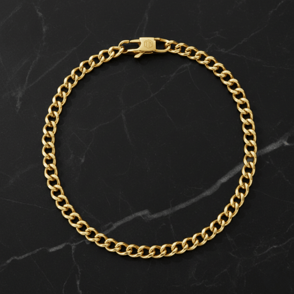 Cubaan armband (goud) 4mm - THOMASINY®