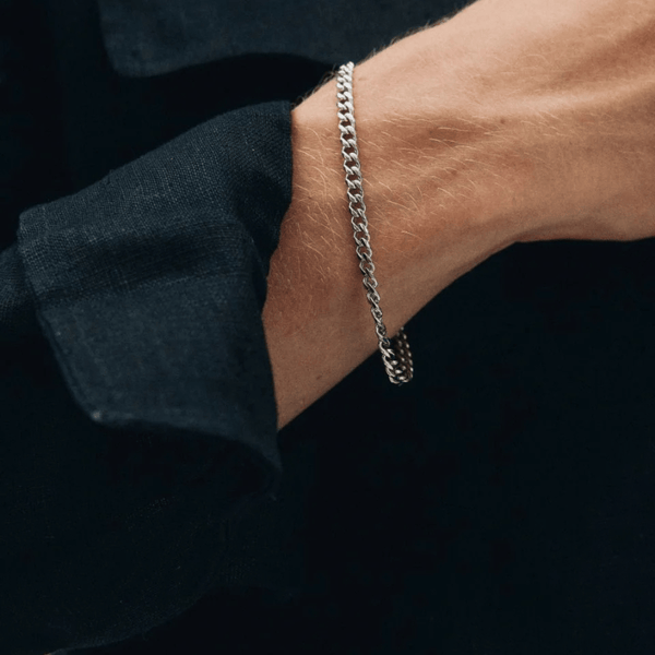 Cubaan armband (Zilver) 4mm - THOMASINY®