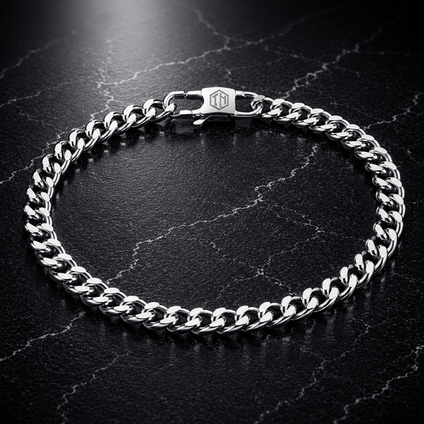 Cubaan armband (Zilver) 4mm - THOMASINY®