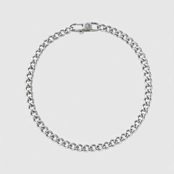 Cubaan armband (Zilver) 4mm - THOMASINY®