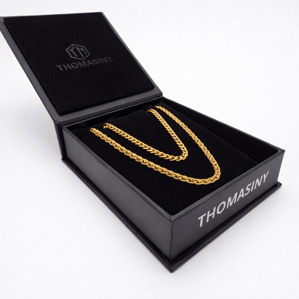 Cubaanse & Tarweketting Cadeauset (goud) - THOMASINY®