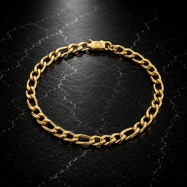 Figaro armband (Goud) 5mm - THOMASINY®