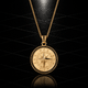 GOUDEN KOMPAS – INCLUSIEF LUXE CUBAN KETTING (55 CM) - THOMASINY®