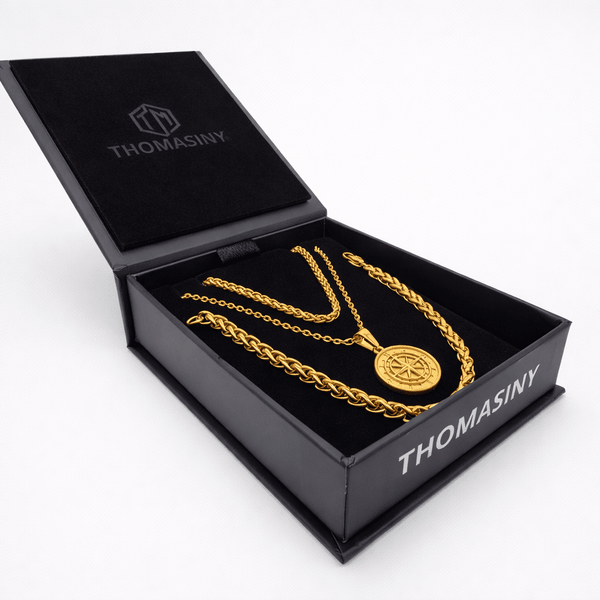 Kompas Cadeauset (Goud) - THOMASINY®