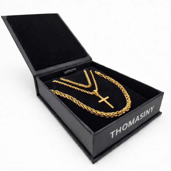Kruis Cadeauset (goud) - THOMASINY®