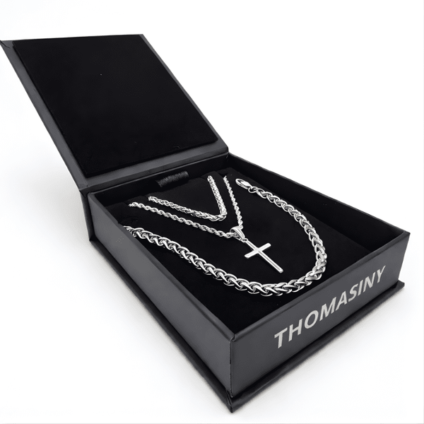 Kruis Cadeauset (Zilver) - THOMASINY®