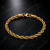 Rope Bracelet 5mm goud - THOMASINY®