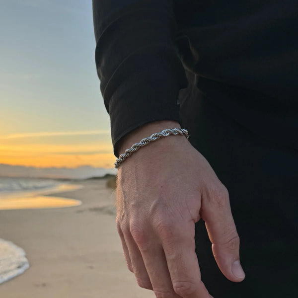 Rope Bracelet 5mm Zilver - THOMASINY®