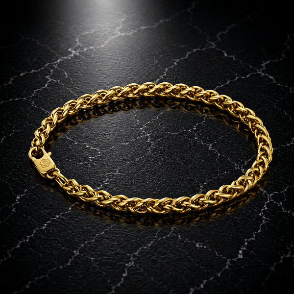 Tarwe armband (goud) 5mm - THOMASINY®