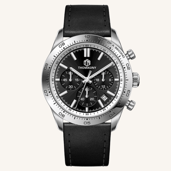 THOMASINY® CHRONOGRAAF MIDNIGHTECLIPSE Leder - THOMASINY®