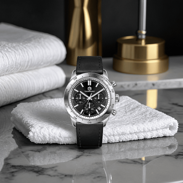 THOMASINY® CHRONOGRAAF MIDNIGHTECLIPSE Leder - THOMASINY®