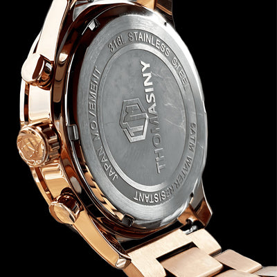 THOMASINY® CHRONOGRAAF ROSEGOLDBLACK - THOMASINY®