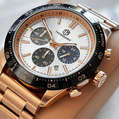 THOMASINY® CHRONOGRAAF ROSEGOLDBLACK - THOMASINY®