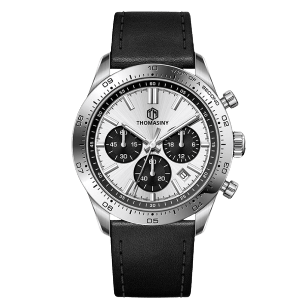 THOMASINY® CHRONOGRAAF SILVERFROST Leder - THOMASINY®