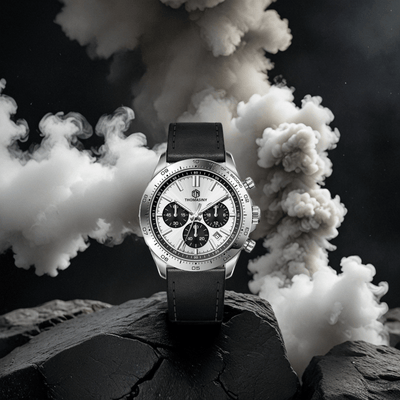 THOMASINY® CHRONOGRAAF SILVERFROST Leder - THOMASINY®