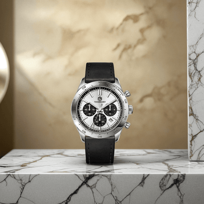 THOMASINY® CHRONOGRAAF SILVERFROST Leder - THOMASINY®