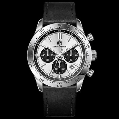 THOMASINY® CHRONOGRAAF SILVERFROST Leder - THOMASINY®