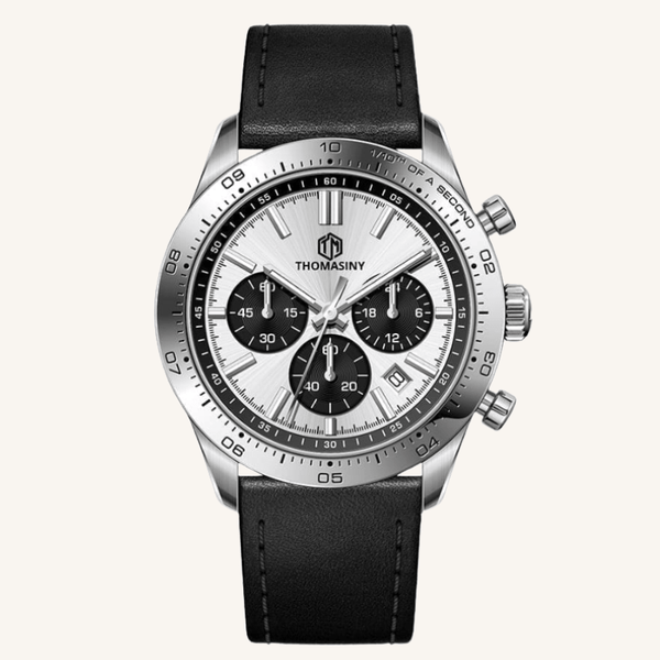 THOMASINY® CHRONOGRAAF SILVERFROST Leder - THOMASINY®
