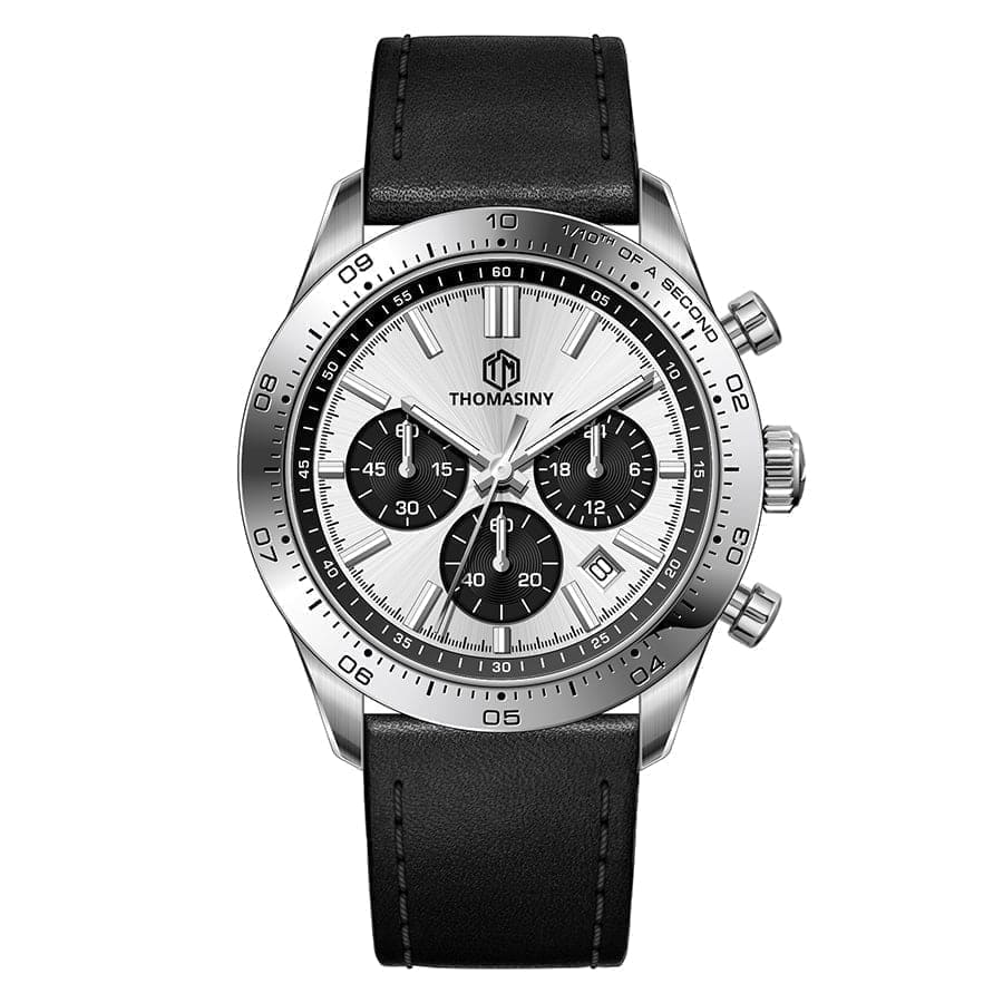 THOMASINY® CHRONOGRAAF SILVERFROST Leder - THOMASINY®