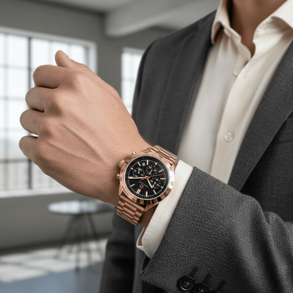 Thomasiny Roségold Chronograph tweede afbeelding