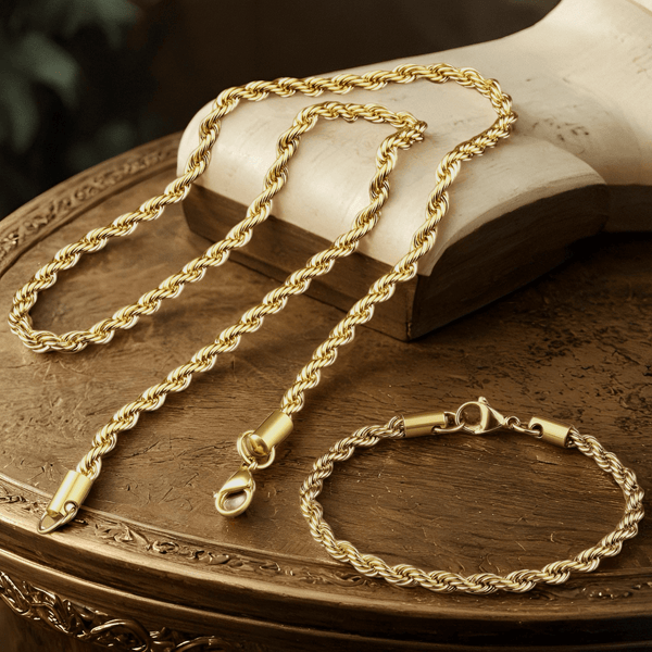 Thomasiny Titan Set – Luxe Rope Chain & Armband - THOMASINY®