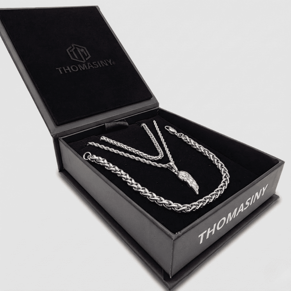 Vleugel Cadeauset (Zilver) - THOMASINY®